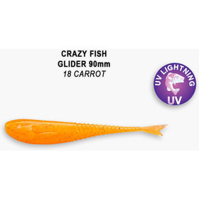Силиконовая приманка Crazy Fish Glider 3,5 / 36-90-18-6 / Кальмар (8 шт.)