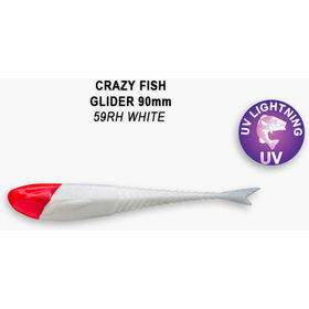 Силиконовая приманка Crazy Fish Glider 3,5 / 36-90-59RH-6 / Кальмар (8 шт.)