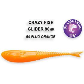 Силиконовая приманка Crazy Fish Glider 3,5 / 36-90-64-6 / Кальмар (8 шт.)