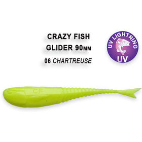 Силиконовая приманка Crazy Fish Glider 3,5 / 36-90-6-6 / Кальмар (8 шт.)