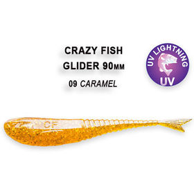 Силиконовая приманка Crazy Fish Glider 3,5 / 36-90-9d-6 / Кальмар (8 шт.)