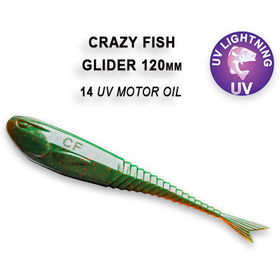 Силиконовая приманка Crazy Fish Glider 5 / 37-120-14-6 / Кальмар (6 шт.)