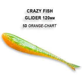 Силиконовая приманка Crazy Fish Glider 5 / 37-120-5d-6 / Кальмар (6 шт.)