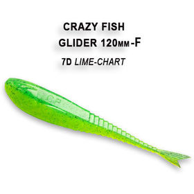 Силиконовая приманка Crazy Fish Glider 5 / 37-120-7d-6-F / Кальмар (6 шт.)