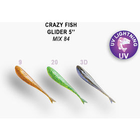 Силиконовая приманка Crazy Fish Glider 5 / 37-120-M84-6 / Кальмар (6 шт.)