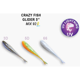Силиконовая приманка Crazy Fish Glider 5 / 37-120-M92-6-F / Кальмар (6 шт.)