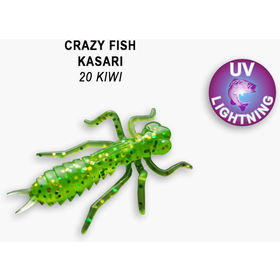 Силиконовая приманка Crazy Fish Kasari 1,6 / 51-40-20-7 / Креветка+Кальмар (6 шт.)