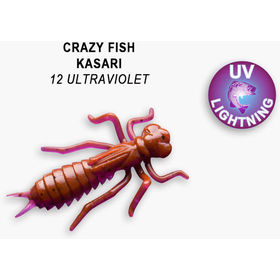 Силиконовая приманка Crazy Fish Kasari 1,6 / 51-40-12-7-F / Креветка+Кальмар (8 шт.)