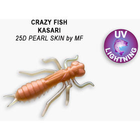 Силиконовая приманка Crazy Fish Kasari 1,6 / 51-40-25d-7 / Креветка+Кальмар (6 шт.)