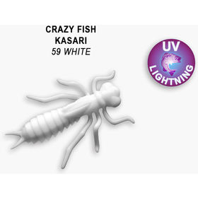 Силиконовая приманка Crazy Fish Kasari 1 / 52-27-59-7 / Креветка+Кальмар (8 шт.)
