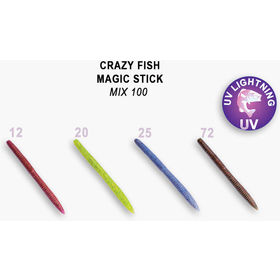 Силиконовая приманка Crazy Fish Magic Stick 5.1 / 32-130-M100-6 / Кальмар (8 шт.)