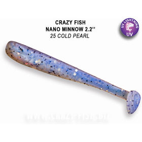 Силиконовая приманка Crazy Fish Nano Minnow 2.2 / 22-55-25-4 / Креветка (8 шт.)