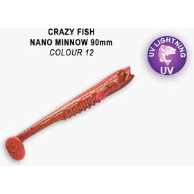 Силиконовая приманка Crazy Fish Nano Minnow 3,5 / 54-90-12-7-F / Креветка+Кальмар (5 шт.)