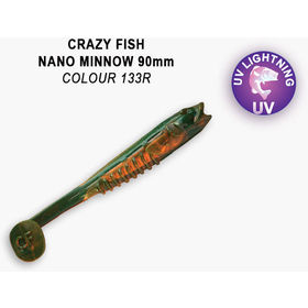 Силиконовая приманка Crazy Fish Nano Minnow 3,5 / 54-90-133R-7 / Креветка+Кальмар (5 шт.)