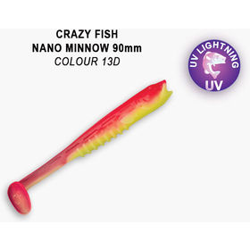 Силиконовая приманка Crazy Fish Nano Minnow 3,5 / 54-90-13d-7-F / Креветка+Кальмар (5 шт.)