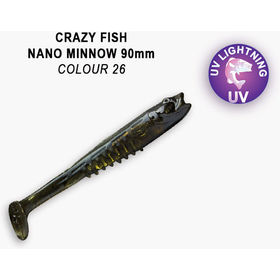 Силиконовая приманка Crazy Fish Nano Minnow 3,5 / 54-90-26-7 / Креветка+Кальмар (5 шт.)