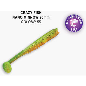 Силиконовая приманка Crazy Fish Nano Minnow 3,5 / 54-90-5d-7-F / Креветка+Кальмар (5 шт.)