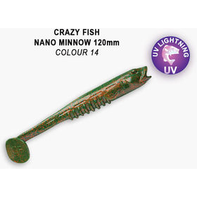 Силиконовая приманка Crazy Fish Nano Minnow 5 / 55-120-14-7 / Креветка+Кальмар (4 шт.)