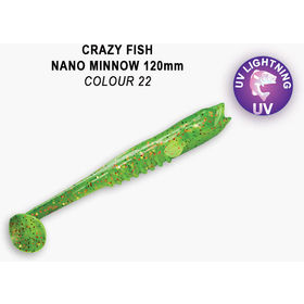 Силиконовая приманка Crazy Fish Nano Minnow 5 / 55-120-22-7-F / Креветка+Кальмар (4 шт.)