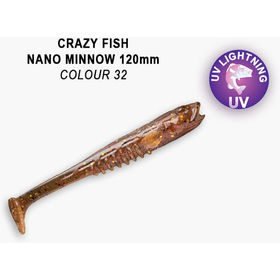 Силиконовая приманка Crazy Fish Nano Minnow 5 / 55-120-32-7 / Креветка+Кальмар (4 шт.)