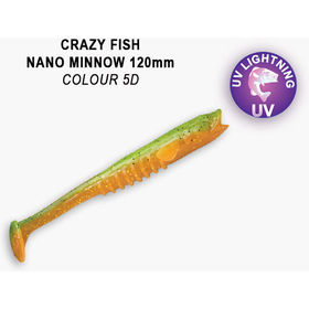 Силиконовая приманка Crazy Fish Nano Minnow 5 / 55-120-5d-7-F / Креветка+Кальмар (4 шт.)