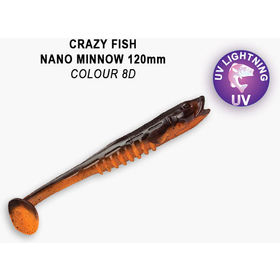 Силиконовая приманка Crazy Fish Nano Minnow 5 / 55-120-8d-7 / Креветка+Кальмар (4 шт.)
