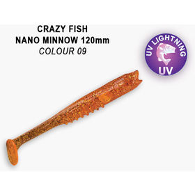 Силиконовая приманка Crazy Fish Nano Minnow 5 / 55-120-9-7 / Креветка+Кальмар (4 шт.)
