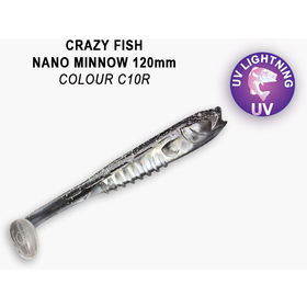 Силиконовая приманка Crazy Fish Nano Minnow 5 / 55-120-C10R-7 / Креветка+Кальмар (4 шт.)
