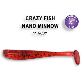 Силиконовая приманка Crazy Fish Nano Minnow 1,6 / 6-40-11-2 / Рыба (8 шт.)