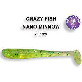 Силиконовая приманка Crazy Fish Nano Minnow 1,6 / 6-40-20-6 / Кальмар (8 шт.)