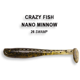Силиконовая приманка Crazy Fish Nano Minnow 1,6 / 6-40-26-4 / Креветка (8 шт.)