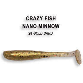 Силиконовая приманка Crazy Fish Nano Minnow 1,6 / 6-40-28-4 / Креветка (8 шт.)