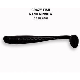 Силиконовая приманка Crazy Fish Nano Minnow 1,6 / 6-40-51-6 / Кальмар (8 шт.)