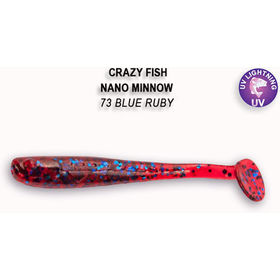 Силиконовая приманка Crazy Fish Nano Minnow 1,6 / 6-40-73-6 / Кальмар (8 шт.)