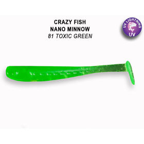 Силиконовая приманка Crazy Fish Nano Minnow 1,6 / 6-40-81-6 / Кальмар (8 шт.)