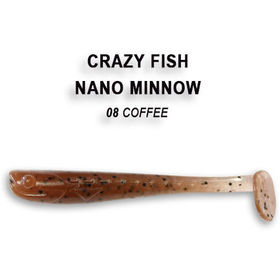 Силиконовая приманка Crazy Fish Nano Minnow 1,6 / 6-40-8-2 / Рыба (8 шт.)