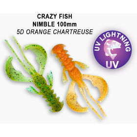 Силиконовая приманка Crazy Fish Nimble 4 / 43-100-5d-6-V / Кальмар (5 шт.)