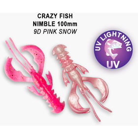 Силиконовая приманка Crazy Fish Nimble 4 / 43-100-9d-6-V / Кальмар (5 шт.)