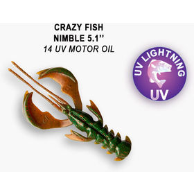 Силиконовая приманка Crazy Fish Nimble 5 / 45-125-14-6 / Кальмар (2 шт.)