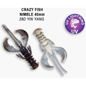 Силиконовая приманка Crazy Fish Nimble 1,6 / 49-40-28d-6 / Кальмар (9 шт.)
