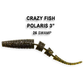 Силиконовая приманка Crazy Fish Polaris 3 / 24-68-26-6 / Кальмар (8 шт.)