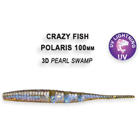 Силиконовая приманка Crazy Fish Polaris 4 / 38-100-3d-6-F / Кальмар (6 шт.)