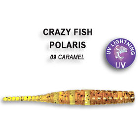 Силиконовая приманка Crazy Fish Polaris 5 / 5-45-9-3 / Ж.Рыба (8 шт.)