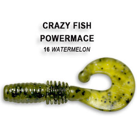 Силиконовая приманка Crazy Fish Power Mace 1,6 / 10-4-16-1 / Анис (8 шт.)