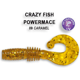 Силиконовая приманка Crazy Fish Power Mace 1,6 / 10-4-9-1 / Анис (8 шт.)