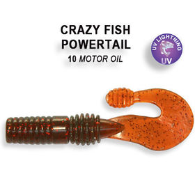 Силиконовая приманка Crazy Fish Powertail 2,8 / 4-7-10-4 / Креветка (5 шт.)