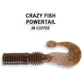 Силиконовая приманка Crazy Fish Powertail 2,8 / 4-7-8-4 / Креветка (5 шт.)