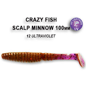 Силиконовая приманка Crazy Fish Scalp Minnow 4 / 18-100-12-6 / Кальмар (4 шт.)