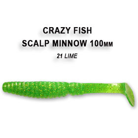 Силиконовая приманка Crazy Fish Scalp Minnow 4 / 18-100-21-4 / Креветка (4 шт.)