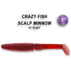 Силиконовая приманка Crazy Fish Scalp Minnow 3,2 / 7-8-11-2 / Рыба (5 шт.)